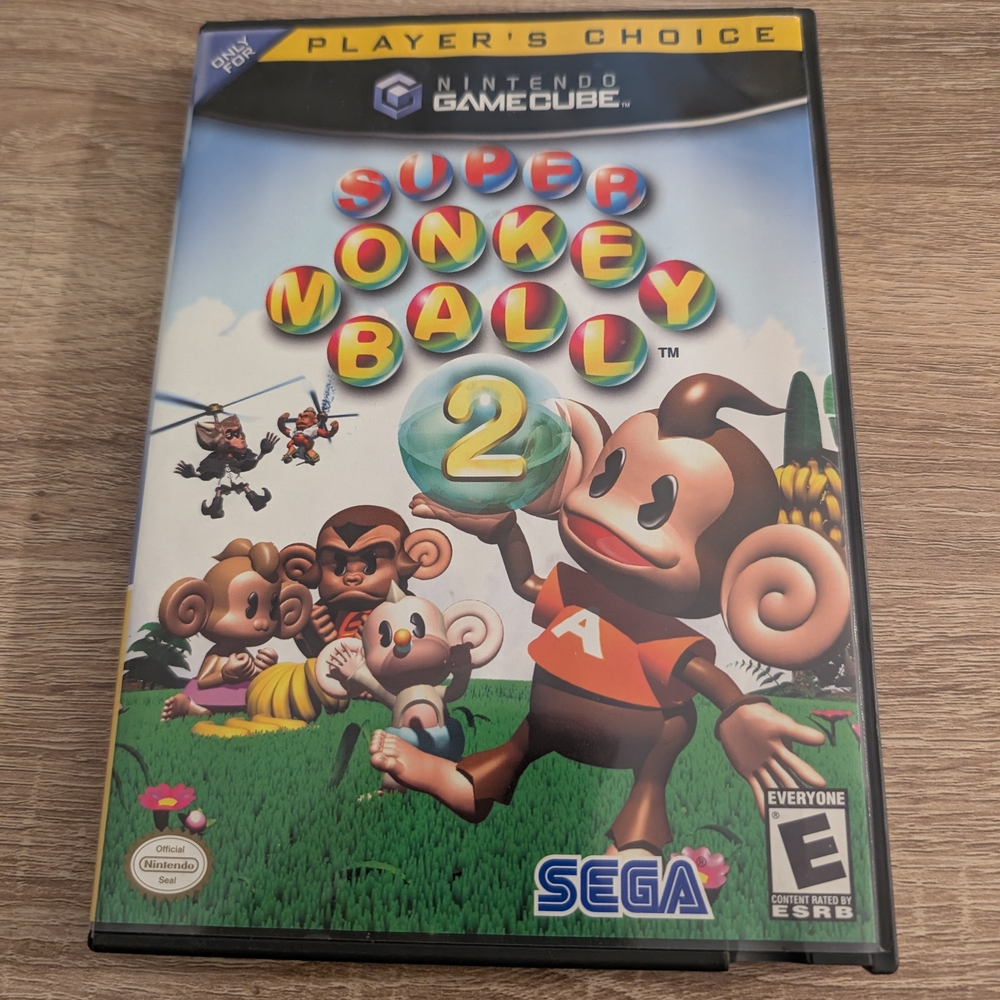 Nintendo GameCube Super Monkey Ball 2 - incl disk, case, book, Orig, Owner
